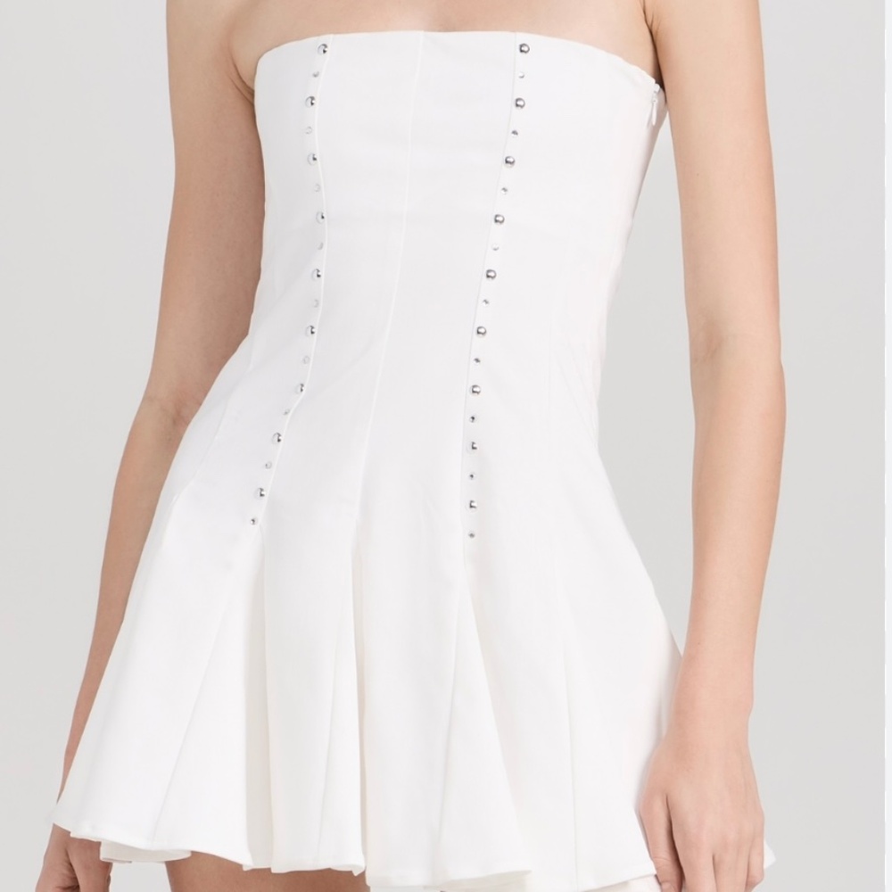 STRAPLESS WHITE “MILLER” DRESS BY GIMAGUAS
